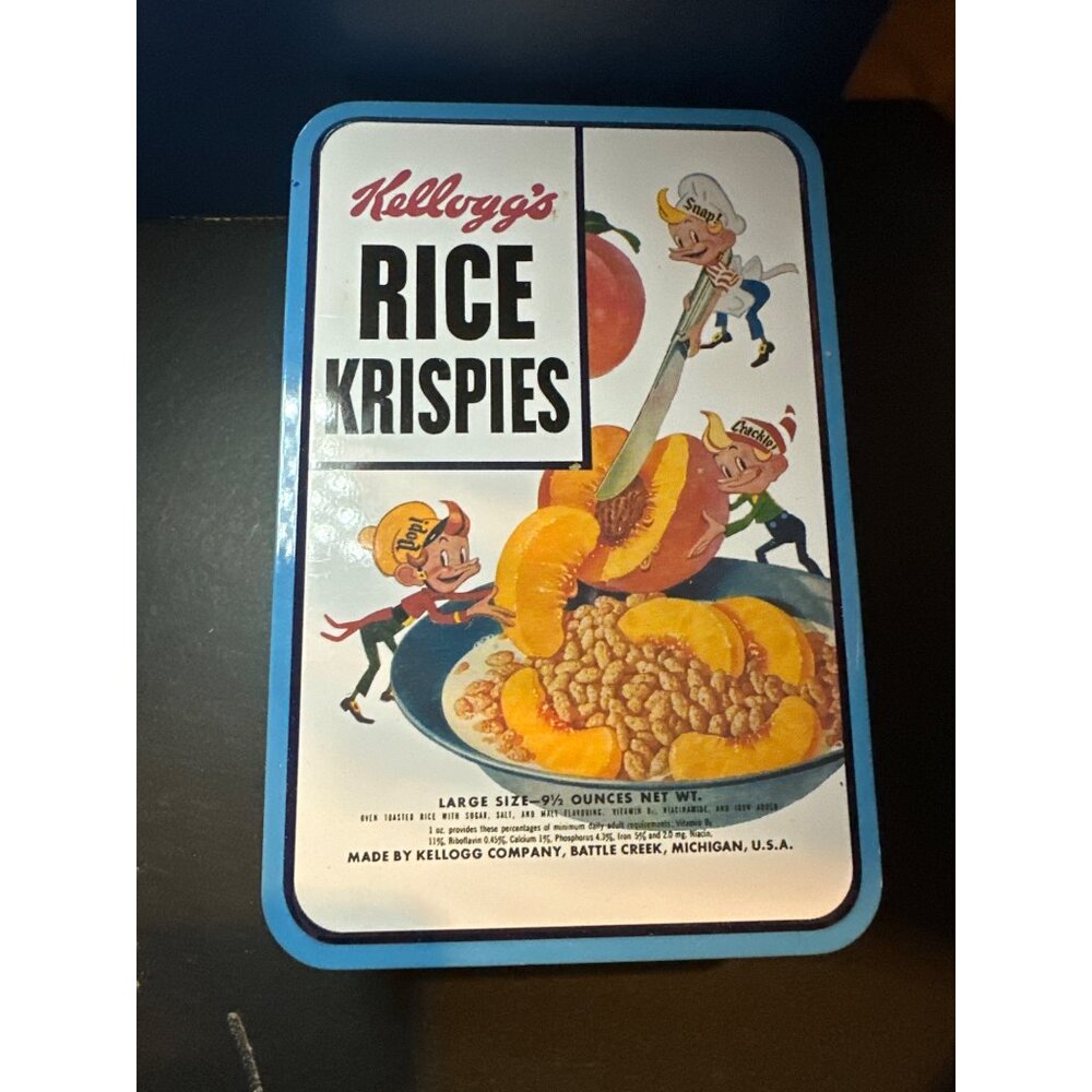 Kelloggs Rice Krispies Tin 3 Snap Crackle Pop Ornaments Carlton Cards 2002‎